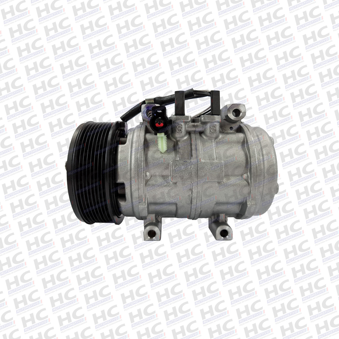 COMPRESSOR ORIGINAL DENSO 10P15 PASSANTE POLIA 8PK 120MM 12V TRATOR JOHN DEERE LINHA 6000 7000 BC447190-1590RC