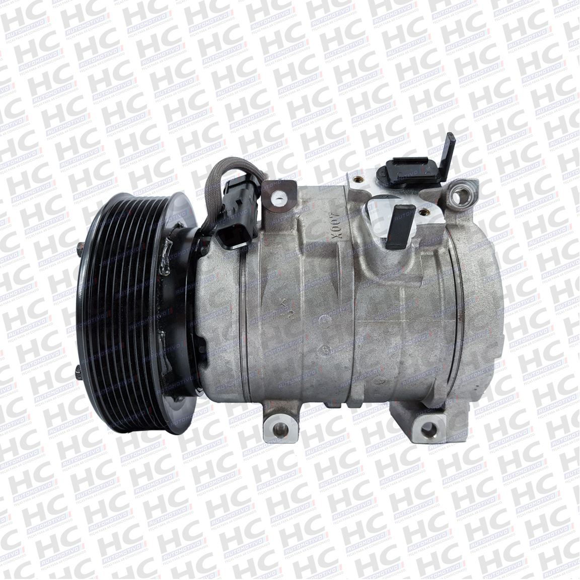 COMPRESSOR 10S17 POLIA 8PK 145MM 24V ESCAVADEIRA CATERPILLAR 330CL 336D ORIGINAL DENSO 437100-5031RC, 245-7779, 258-7343