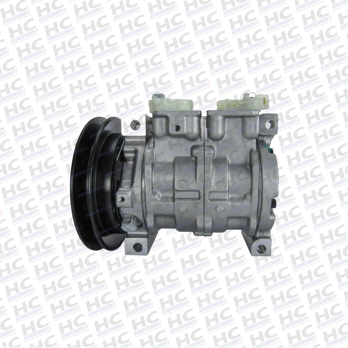 COMPRESSOR DENSO 10SR13C POLIA 1A 24V ESCAVADEIRAS JOHN DEERE 85G, 135G, 210G, 290GL ESCAVADEIRA HITACHI ZX 4721999