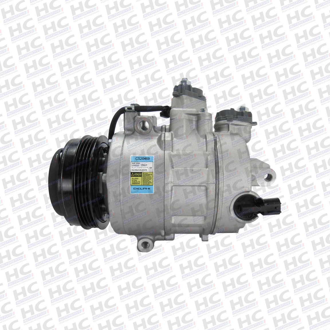 COMPRESSOR 7SBH17C POLIA 04PK 150MM 12V FORD FUSION 2.0 2.5 2012>2021, EDGE 2016>2018 MAVERICK 2.0 ECOBOOST ORIGINAL DELPHI CS20469