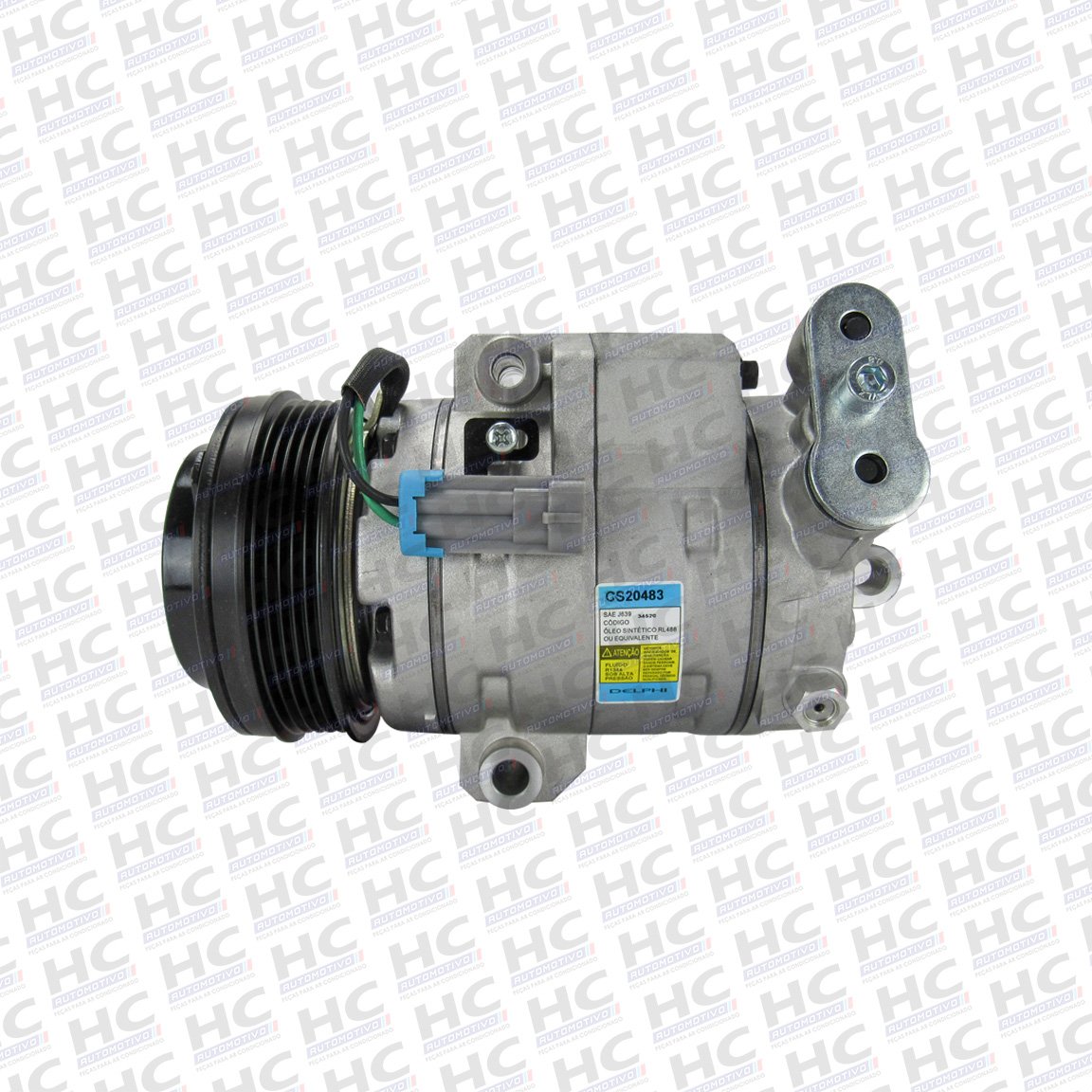 COMPRESSOR CVC POLIA 5PK 116MM 12V GM CHEVROLET COBALT 1.4 2012 - 2016 ORIGINAL DELPHI 94777204 CS20483