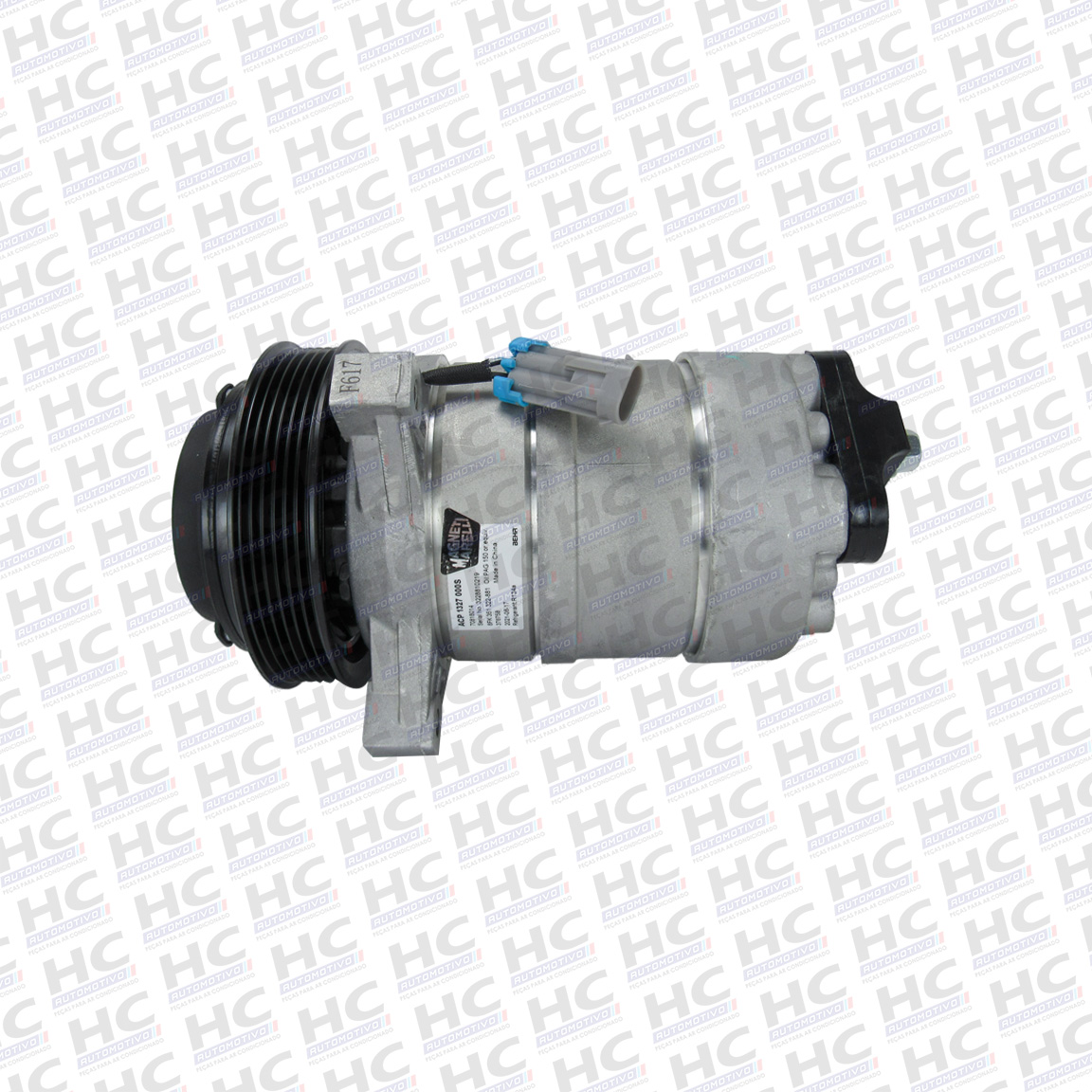 COMPRESSOR HARRISON H6 POLIA 6PK 132MM 12V GM CHEVROLET SILVERADO 2.5 4.2 6CC 1997 - 2001 MAGNETI MARELLI 8FK351322881, 8FK351322881