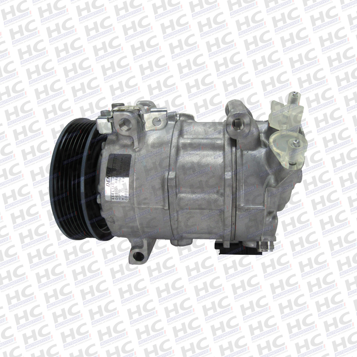 COMPRESSOR 6SEL16C POLIA 06PK 119MM 12V PEUGEOT 208 308 3008 408 1.6 THP CITROEN C4 LOUNGE DS3 DS4 DS5 1.6 THP ORIGINAL DENSO 437100-8091RC, 9676862380