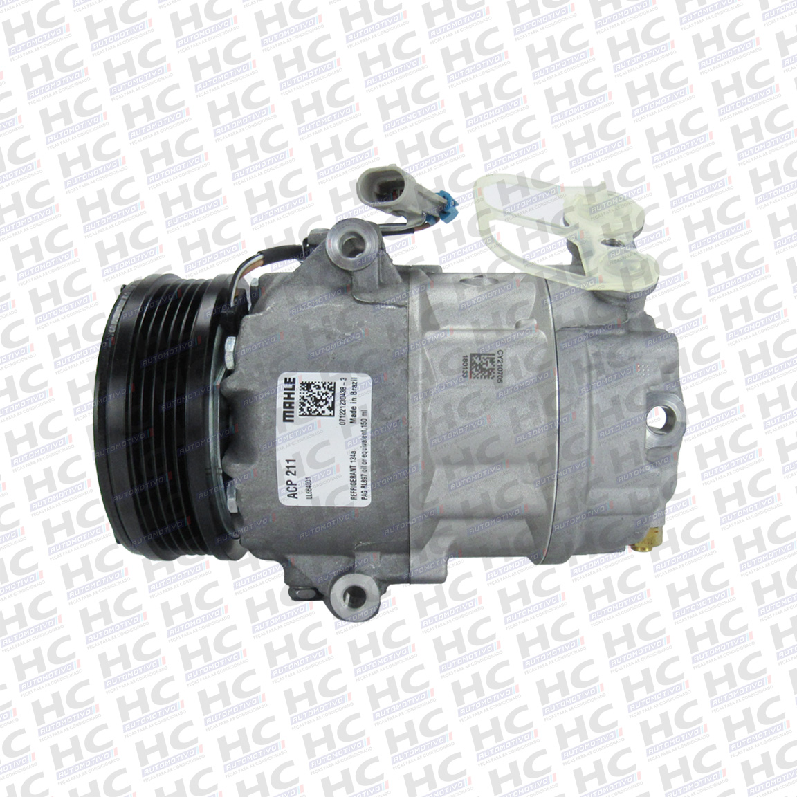 COMPRESSOR CVC POLIA 5PK 105MM 12V GM CHEVROLET CORSA MONTANA MERIVA FIAT PALIO 1.8 ORIGINAL MAHLE CS10040 93353487, 93381742