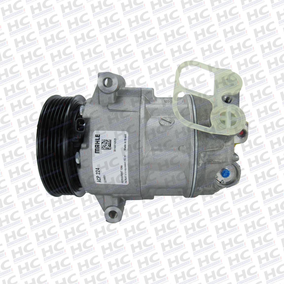 COMPRESSOR CVC POLIA 6PK 110MM 12V FIAT ARGO, CRONOS 1.3 1.8 2017> PULSE 1.3 2022> ORIGINAL MAHLE ACP224 51996208 52093152