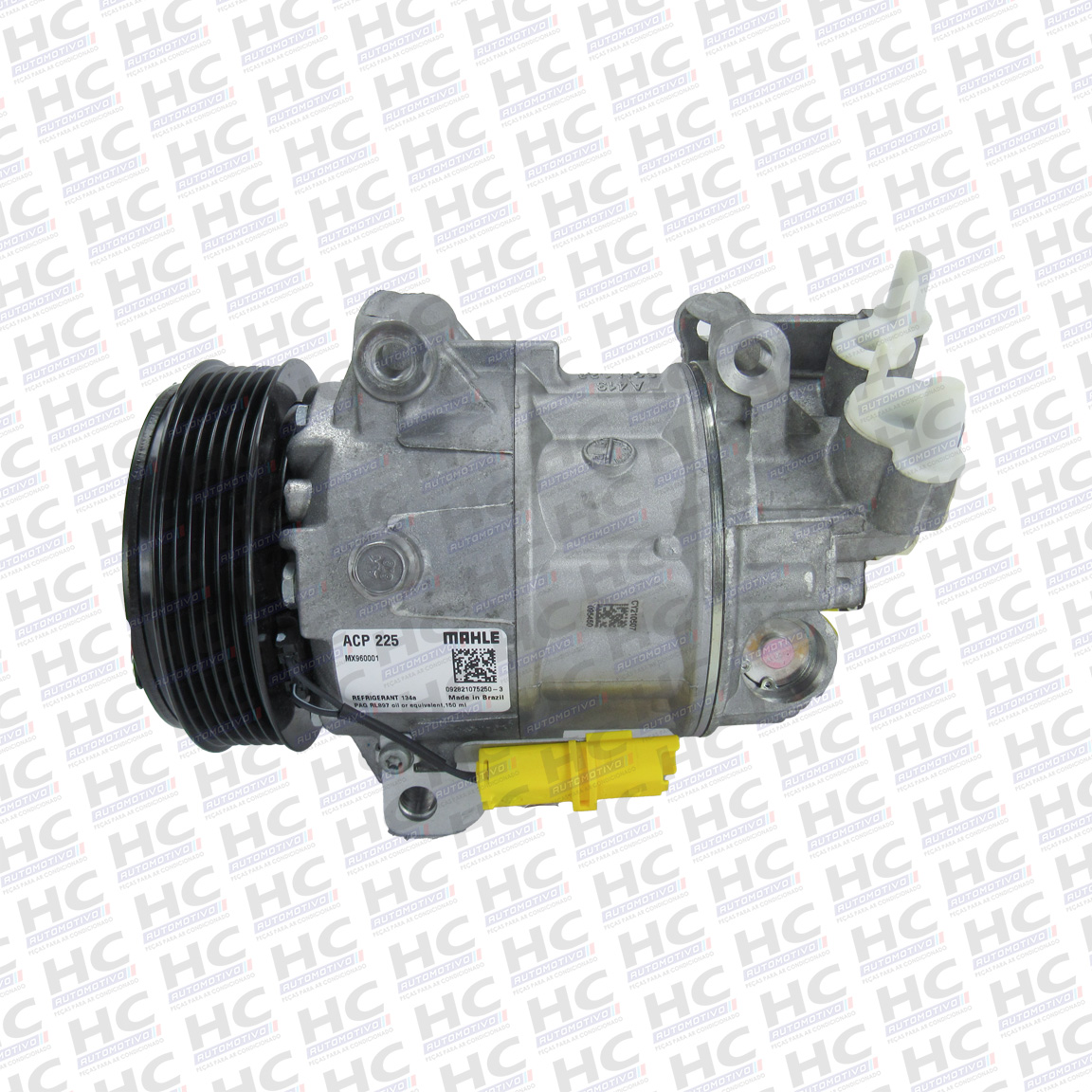 COMPRESSOR CVC POLIA 6PK 115MM PEUGEOT 206, 207, 208 1.2, HOGGAR, PARTNER, CITROEN C3 1.5 1.6, AIRCROSS 1.6 ORIGINAL MAHLE ACP225 ACP226 9684982780