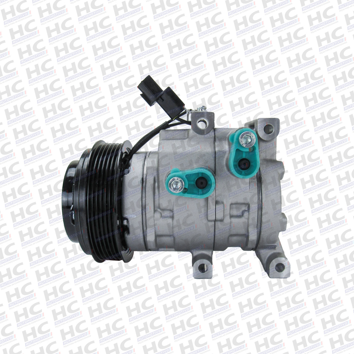 COMPRESSOR 10S11C POLIA 6PK 117MM 12V HYUNDAI HB20 1.6 2012 - 2017 ORIGINAL DENSO YN4371901220RC, 977011S000