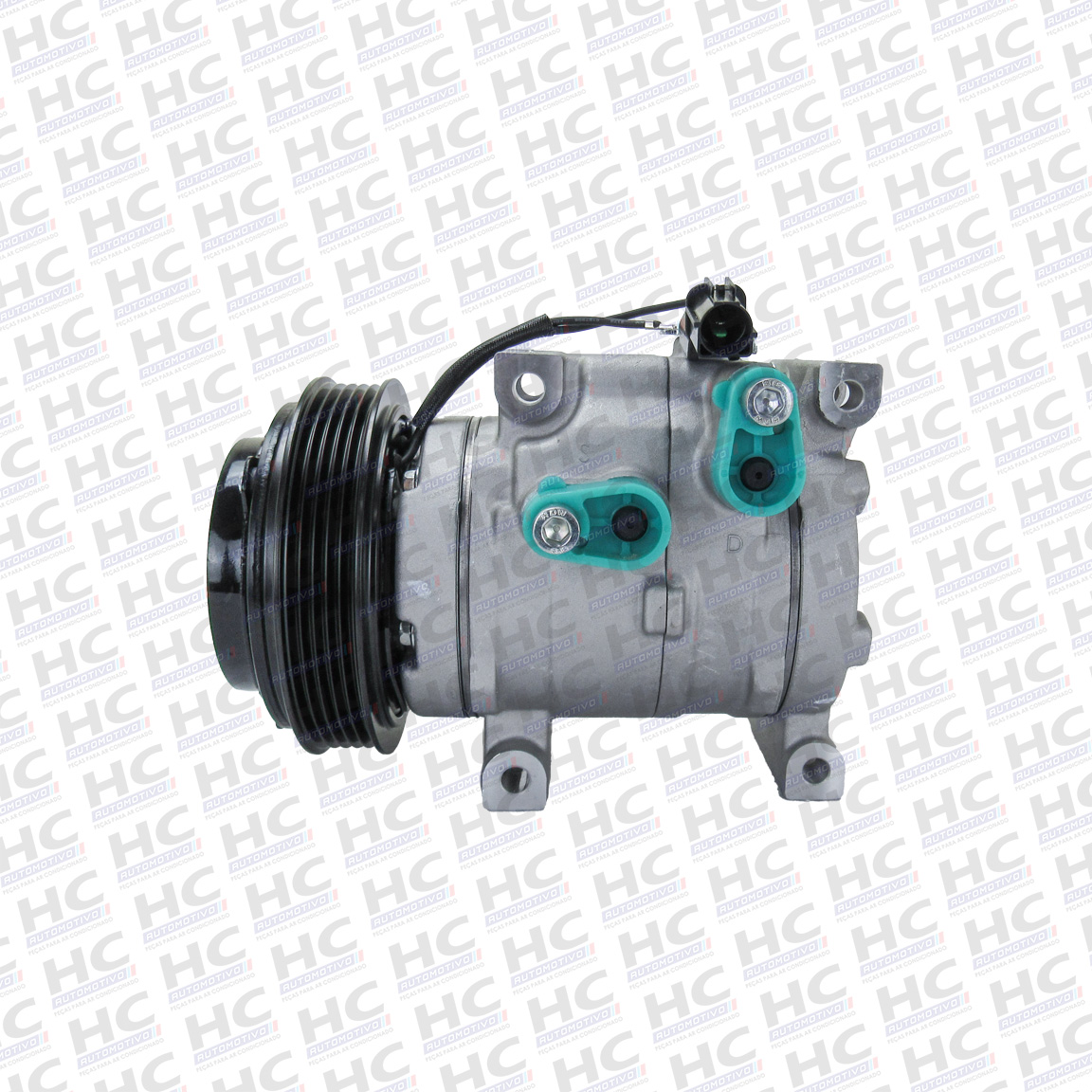 COMPRESSOR 10S11C POLIA 5PK 117MM 12V HYUNDAI HB20 1.0 2012 - 2017 ORIGINAL DENSO YN4371901220RC, 977011S000