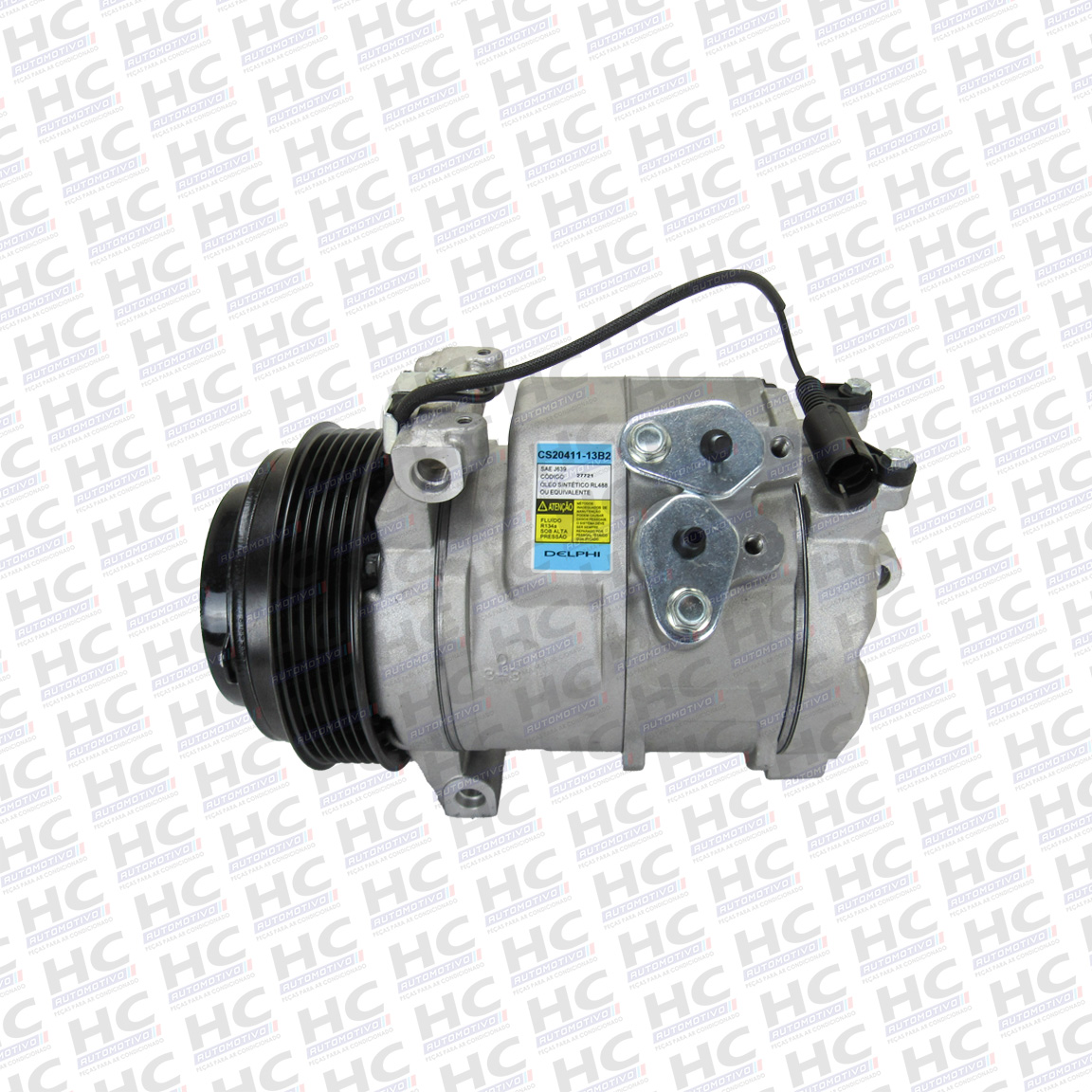 COMPRESSOR 10S17C POLIA 6PK 120MM 12V MERCEDES BENZ MB SPRINTER 311 313 413 2.2 2002 - 2013 ORIGINAL DELPHI CS20411 A0002343511