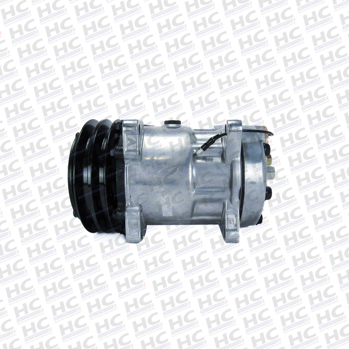 COMPRESSOR 7H15 8 ORELHAS POLIA 2A 132MM 12V PULVERIZADOR VALTRA BS3020H TRATOR MASSEY FERGUSON 6330 3782613M2,