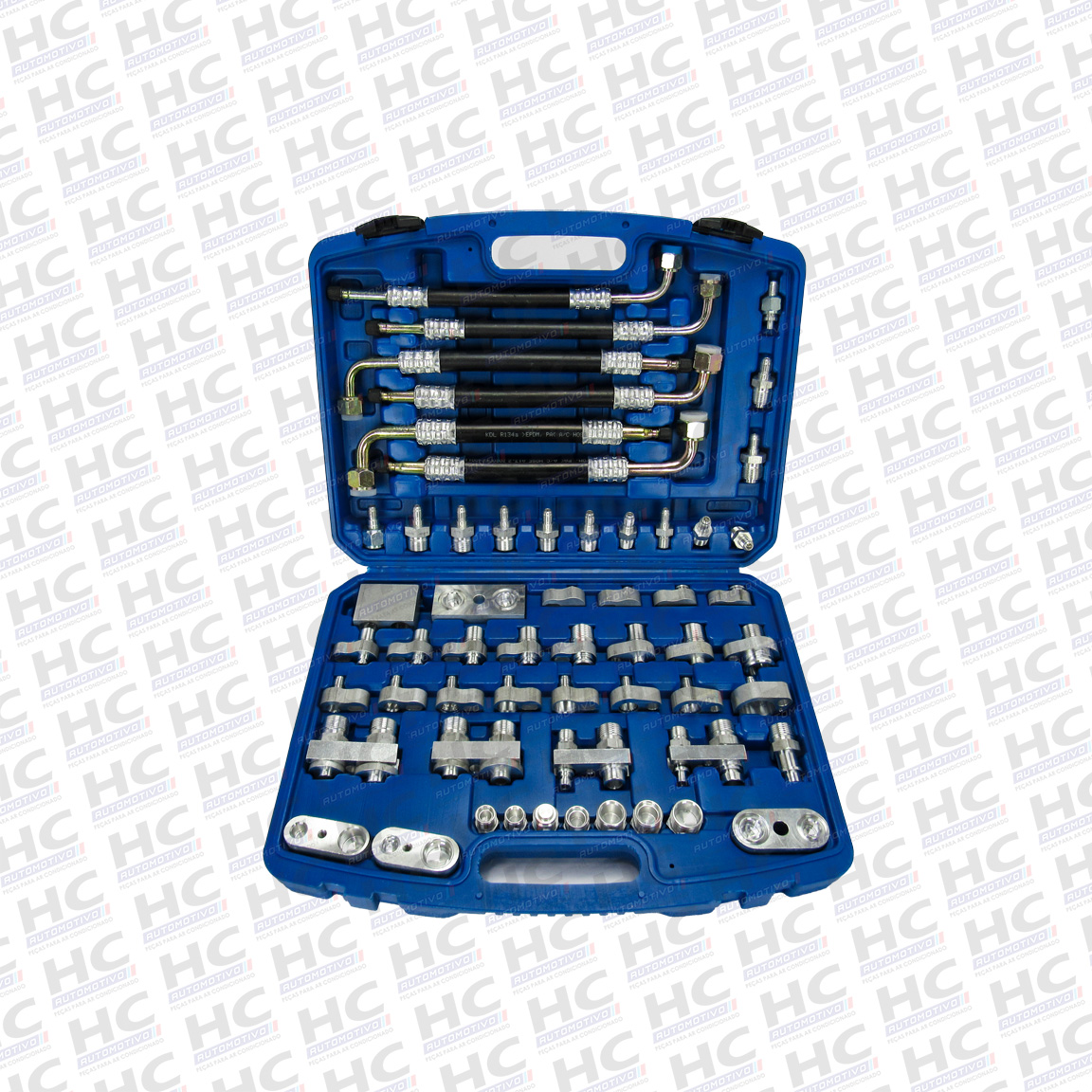 Kit detector de vazamento / Flushing maleta com mangueiras (55PÇ)