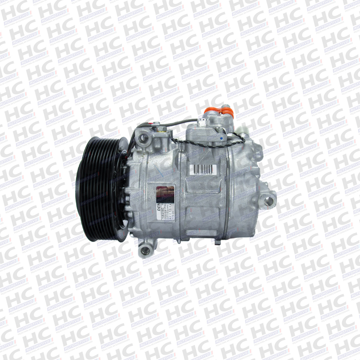 COMPRESSOR 7SBU16C POLIA 9PK 135MM 24V CAMINHÃO MERCEDES BENZ MB AXOR ORIGINAL DENSO 4572300111, BC4371006331RC 