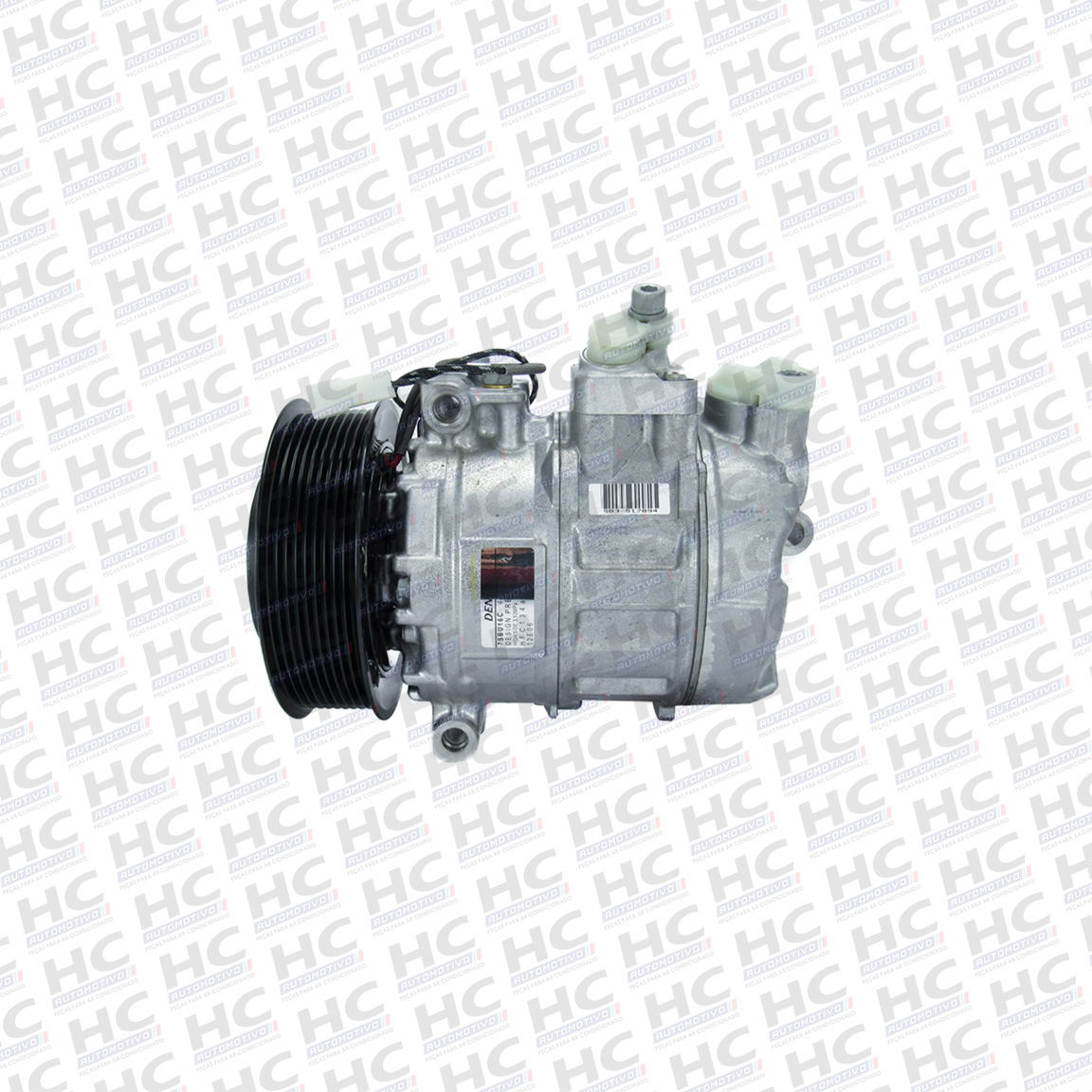 COMPRESSOR 7SBU16C POLIA 9PK 129MM 24V CAMINHÃO MERCEDES BENZ MB ACTROS 4844 ORIGINAL DENSO A5412301211, 437100-6321RC