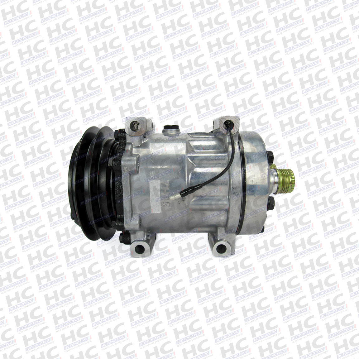 COMPRESSOR 7H15 POLIA 1A 132MM 12V RETROESCAVAEIRA CASE 580N, 580SN, 590SN PULVERIZADOR PATRIOT 3230 87430122, 87403721