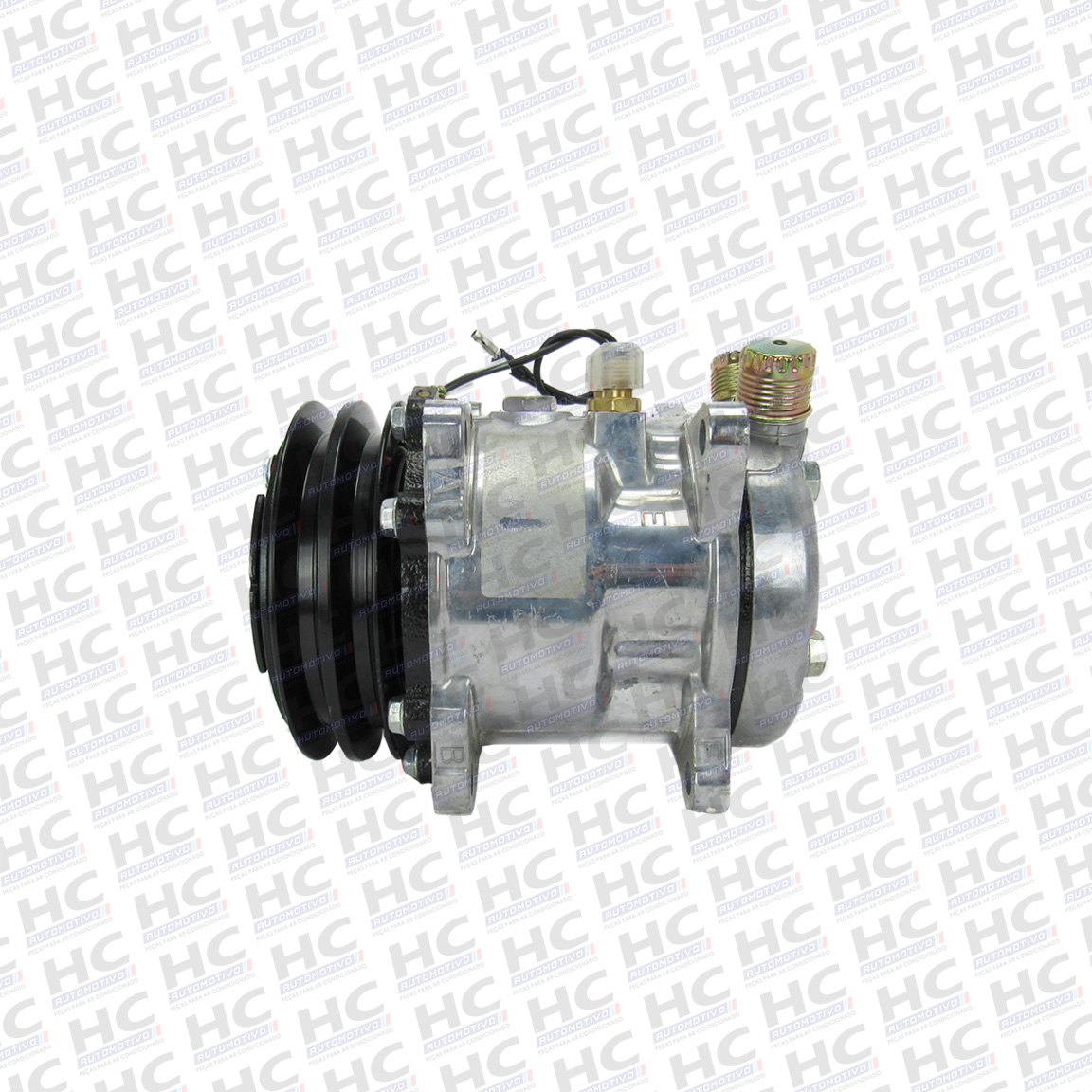 COMPRESSOR 5H09 8 ORELHAS POLIA 2A 125MM 12V SE505 MINI CARREGADEIRA CATERPILLAR 232D, 226D3, 299D 3454547M 5093958