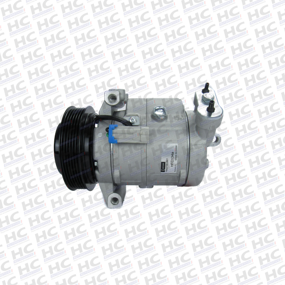 COMPRESSOR POLIA 6PK 120MM 12V GM CHEVROLET CRUZE 1.8 2012 - 2016 ORIGINAL DENSO YN4371900820RC, 13376447