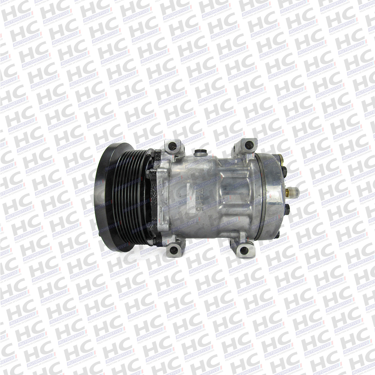 COMPRESSOR 7H15 PASSANTE POLIA 8PK 152MM 24V CASE CATERPILLAR PÁ CARREGADEIRA 924G 938G MOTONIVELADORA 120H 140K U4301 1630872