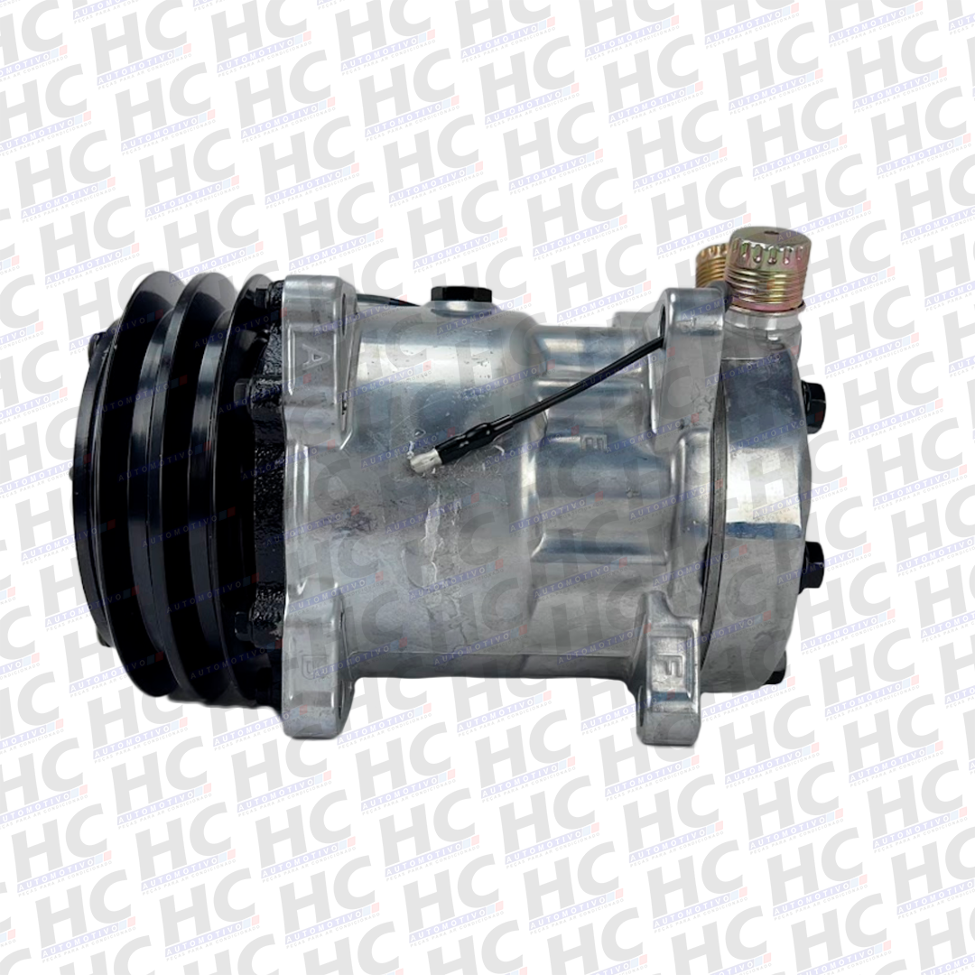 COMPRESSOR UNIVERSAL 7H15 8 ORELHAS POLIA 2A 132MM 12V SAÍDA VERTICAL 4627