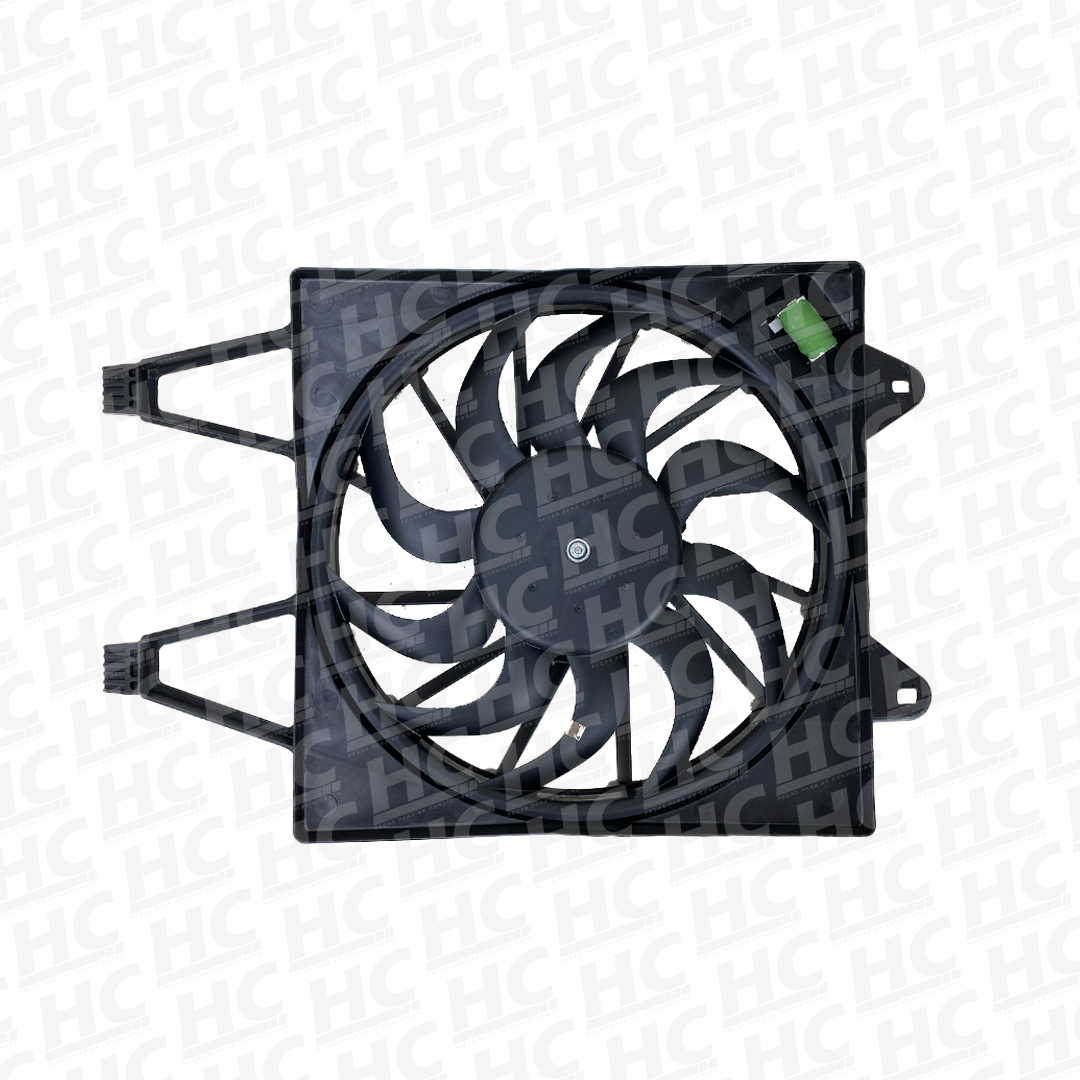 Eletro ventilador Magneti Marelli Fiat novo Uno 2010>/ Palio 2012>/ Mobi 2017>/ Grand Siena 2012>2015/ Fiorino 2016> com defletor