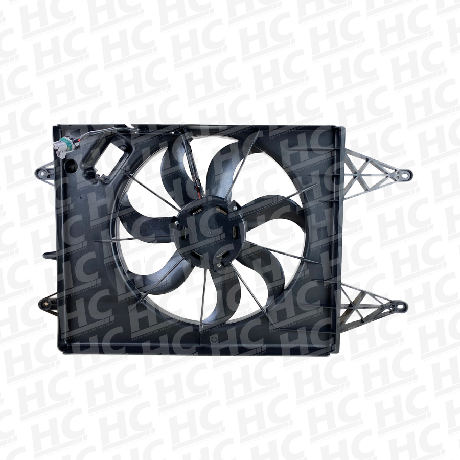 ELETRO VENTILADOR 12V VW VOLKSWAGEN GOL SAVEIRO VOYAGE G5 G6 POLO 2008 > 2014 FOX 2008> COM DEFLETOR 5UO959455B