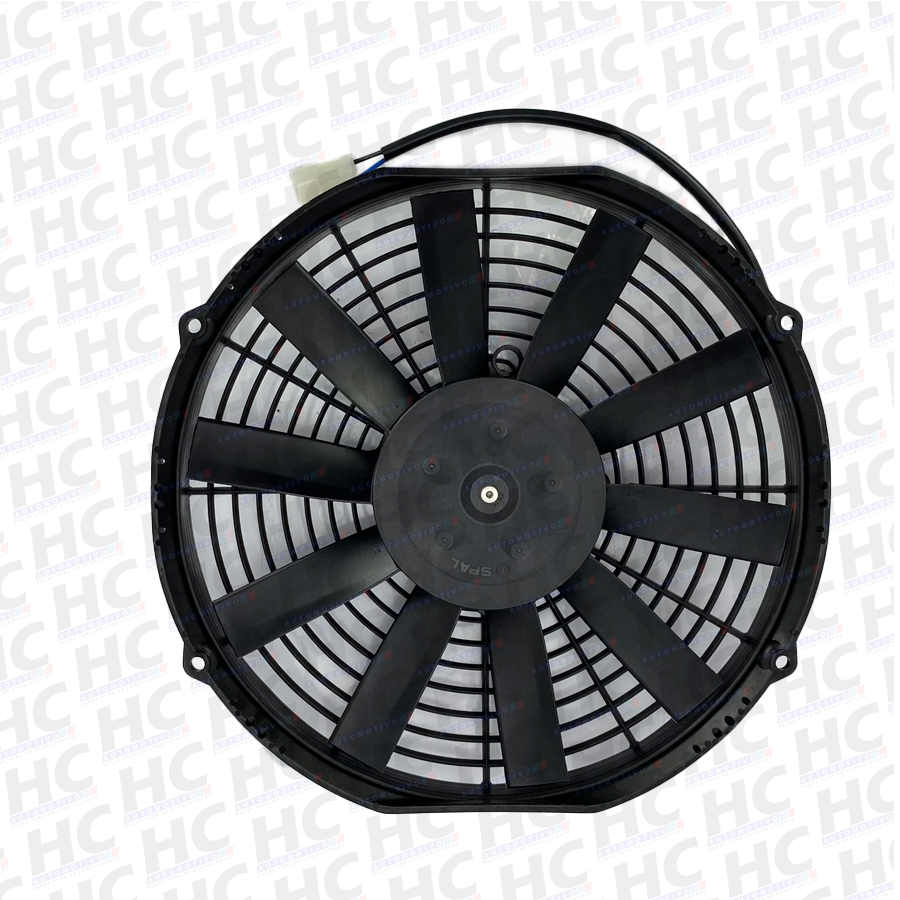 ELETRO VENTILADOR UNIVERSAL 11 X 12V SOPRANTE IP68 PERFIL BAIXO ORIGINAL SPAL VA09AP50C27S