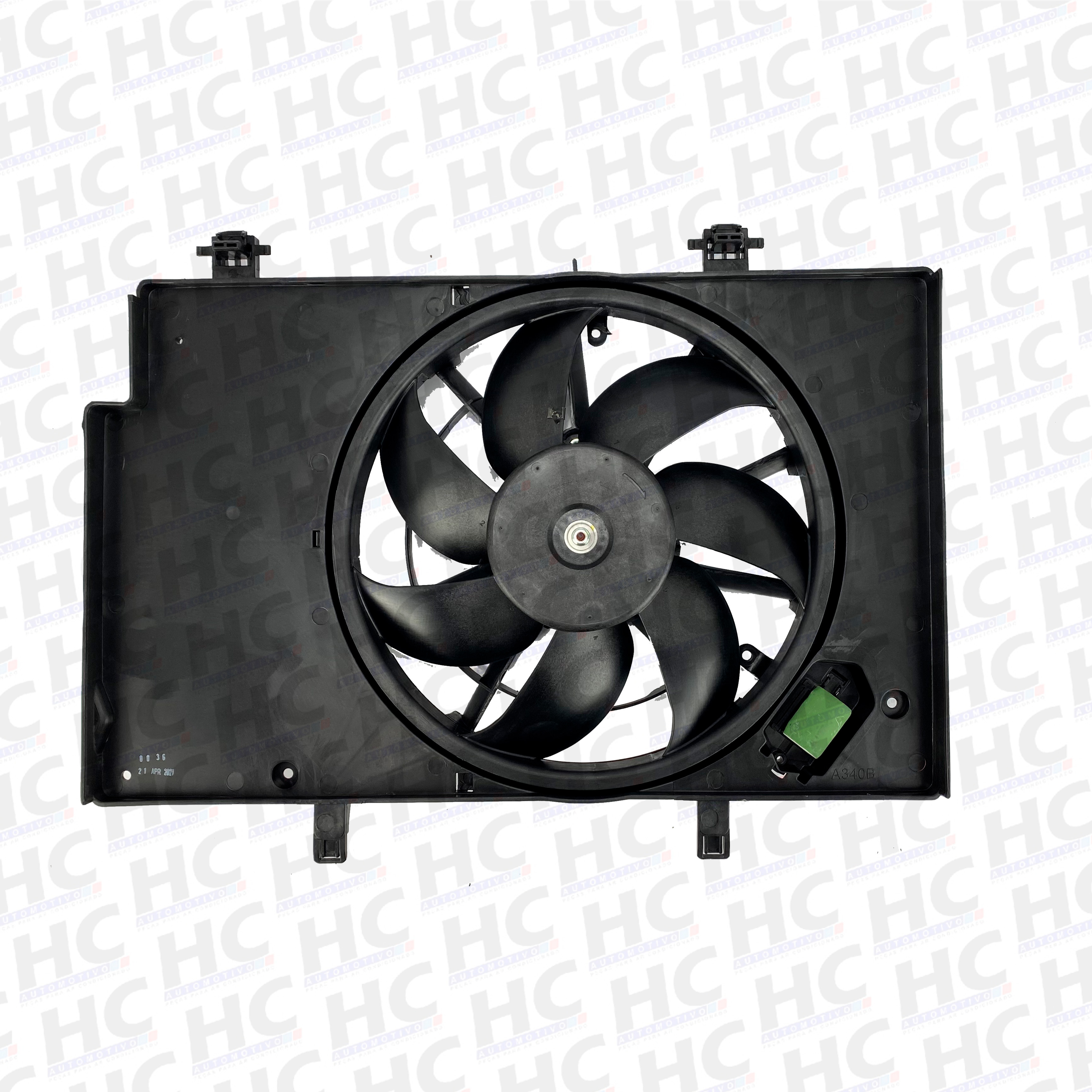 ELETRO VENTILADOR 12V FORD KA 1.5 2018 > CÂMBIO AUTOMÁTICO COM DEFLETOR ORIGINAL DENSO BC2614720170RC