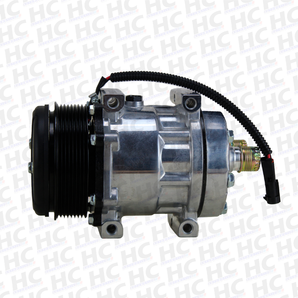 COMPRESSOR 7H13 PASSANTE POLIA 8PK 123MM COLHEITADEIRAS CEIFADEIRAS FORRAGEIRA NEW HOLLAND TC5070 TC5090 2017> CR6.80 2019>, 47634954, 47897868