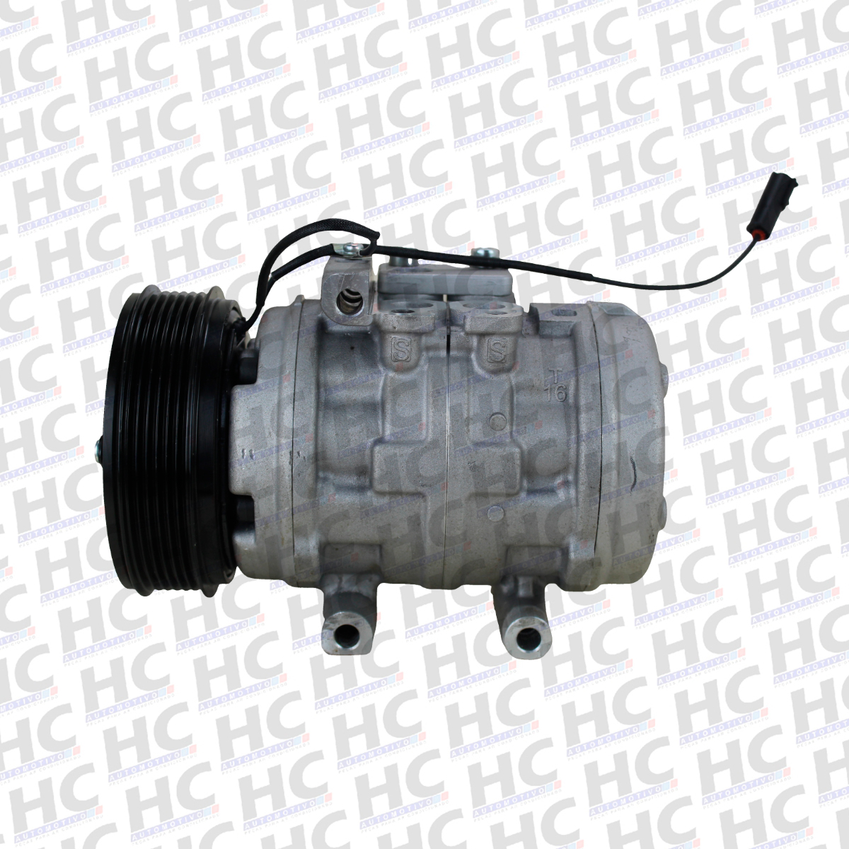 COMPRESSOR MODELO 10P15 03 PASSANTE POLIA 6PK 125MM 12V FORD F250 F350 F4000 MOTOR 4.2 MWM - 2C3519D629AA