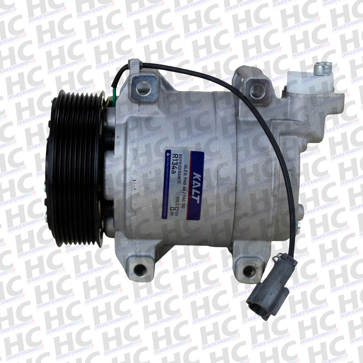 COMPRESSOR DKS-15 POLIA 8PK 123MM ESCAVADEIRA JOHN DEERE 130ZX 160 GLC, 180GLC, 210G FYA00003547