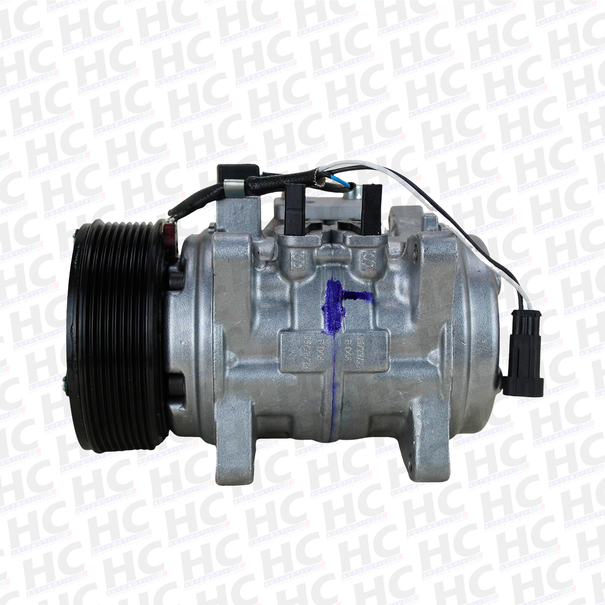 COMPRESSOR UNIVERSAL 10P15 8 ORELHAS POLIA 8PK 120MM 12V TRATOR CASE NEW HOLLAND CS660 DENSO ORIGINAL BC447190-1540RC