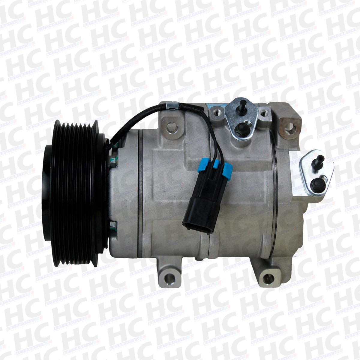 COMPRESSOR 10SRE18C POLIA 126MM 8PK 24V RETROESCAVADEIRA JOHN DERE 310K, LIEBHER RE284680 447160-4050, 4471604050