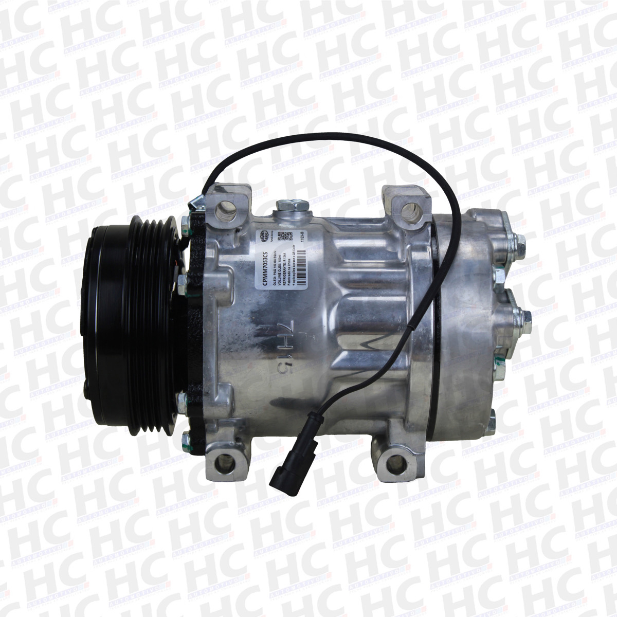 COMPRESSOR 7H15 PASSANTE POLIA 4PK 119MM 12V TRATOR NEW HOLLAND T6 CASE FARMALL U6021 2017> MAGNETI MARELLI