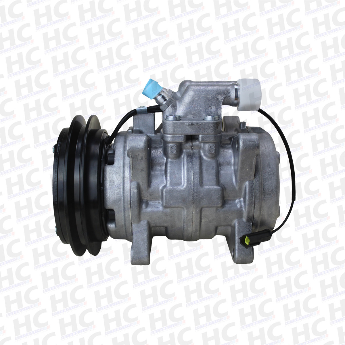 COMPRESSOR MODELO DENSO 10P15 8 ORELHAS POLIA 1A 12V TRATOR VALTRA