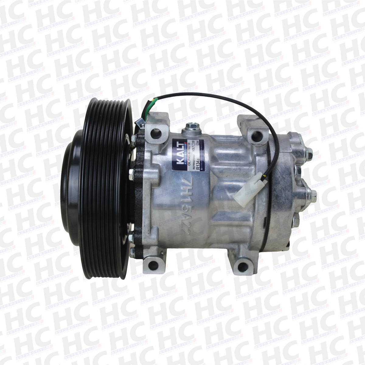 COMPRESSOR 7H15 POLIA 8PK 180MM 24V CAMINHÃO VOLVO FH, NH, FMX MOTOR D13 KALT - 85000458