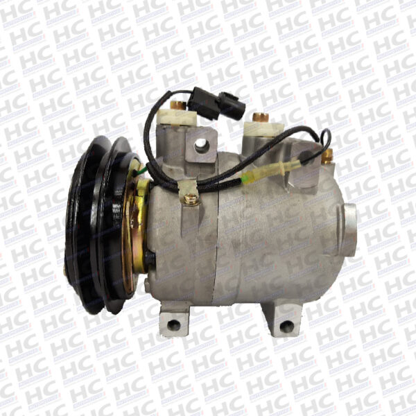 COMPRESSOR DKV14C POLIA 1A 135MM 24V RETROESCAVADEIRA HYUNDAI 140 160 170 210 260, MOTONIVELADORA KOMATSU 555 11N690040