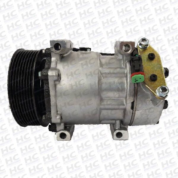 COMPRESSOR 7H15 PASSANTE POLIA 8PK 119MM 24V CAMINHÃO SCANIA 124 SÉRIE 4 1998 - 2007 1376998, 1412263