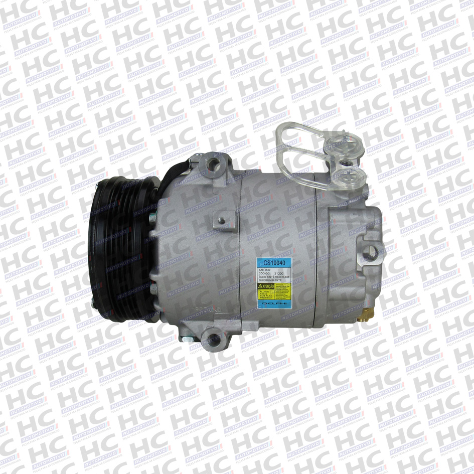 COMPRESSOR CVC POLIA 5PK 105MM 12V GM CHEVROLET CORSA MONTANA MERIVA FIAT PALIO 1.8 ORIGINAL DELPHI CS10040 93353487, 93381742