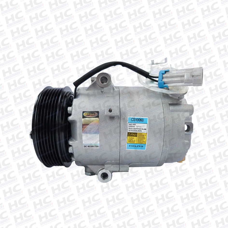 COMPRESSOR CVC POLIA 6PK 114MM GM CHEVROLET CELTA PRISMA CLASSIC 1.0 1.4 2002 - 2009 ORIGINAL DELPHI CS10060