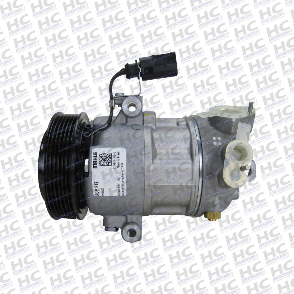 COMPRESSOR CVC POLIA 6PK 114MM 12V VW VOLKSWAGEN UP 1.0, FOX 1.0 3CC 2014> GOL VOYAGE 1.0 3CC 2016> ORIGINAL MAHLE ACP217, 1S0820803C