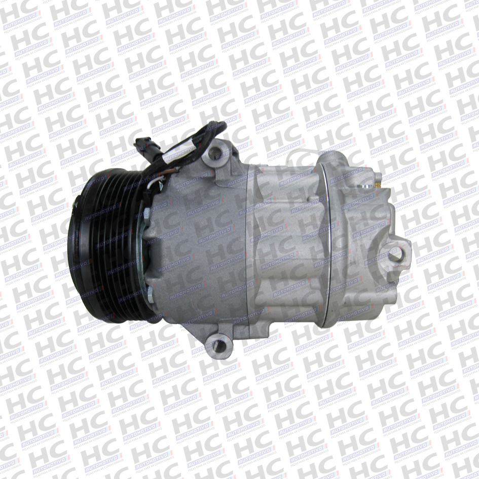 COMPRESSOR CVC POLIA 6PK 105MM 12V VW VOLKSWAGEN GOL SAVEIRO PARATI G3 G4 1.6 1.8 1999-2014 ORIGINAL MAHLE ACP208, 5X0820803C