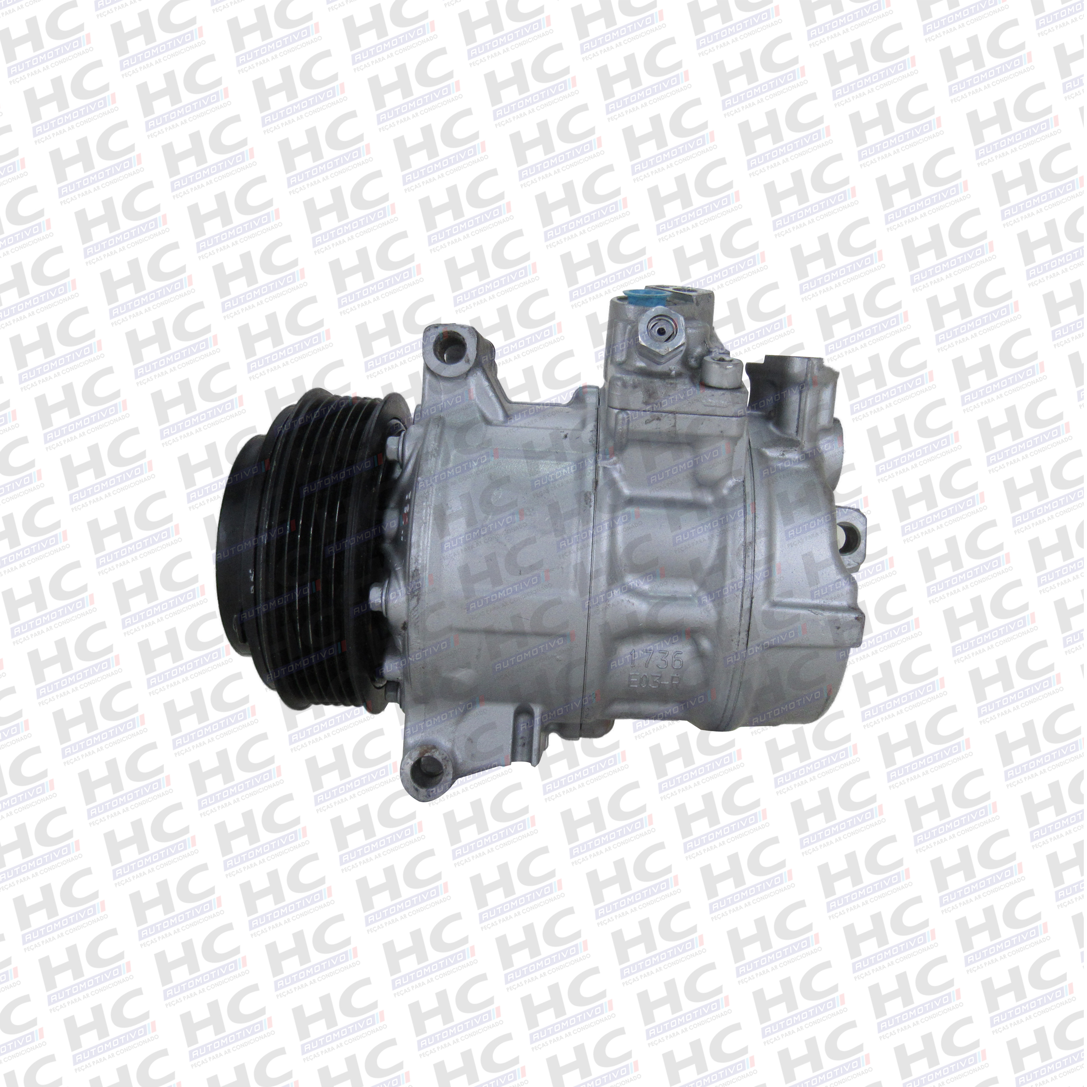 COMPRESSOR 6SES14C POLIA 5PK 12V MERCEDES BENS MB CLA200, CLA250, A160, A180, A200, A220, A250 ORIGINAL DENSO 4471504483