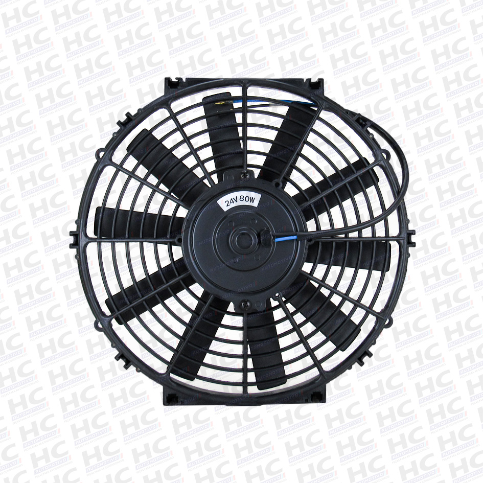 Eletro ventilador universal 12 polegadas 24v pá reta